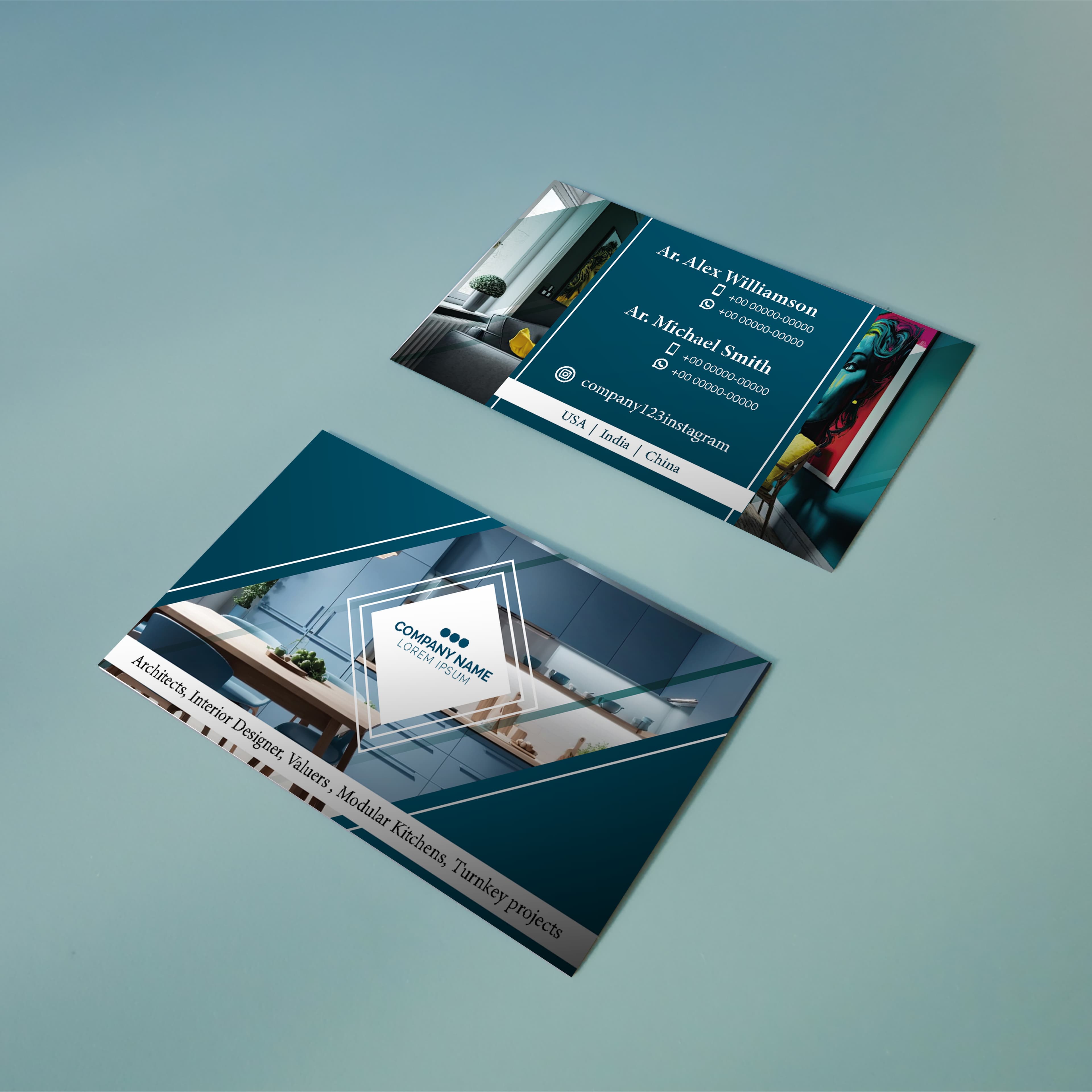 business card mockup