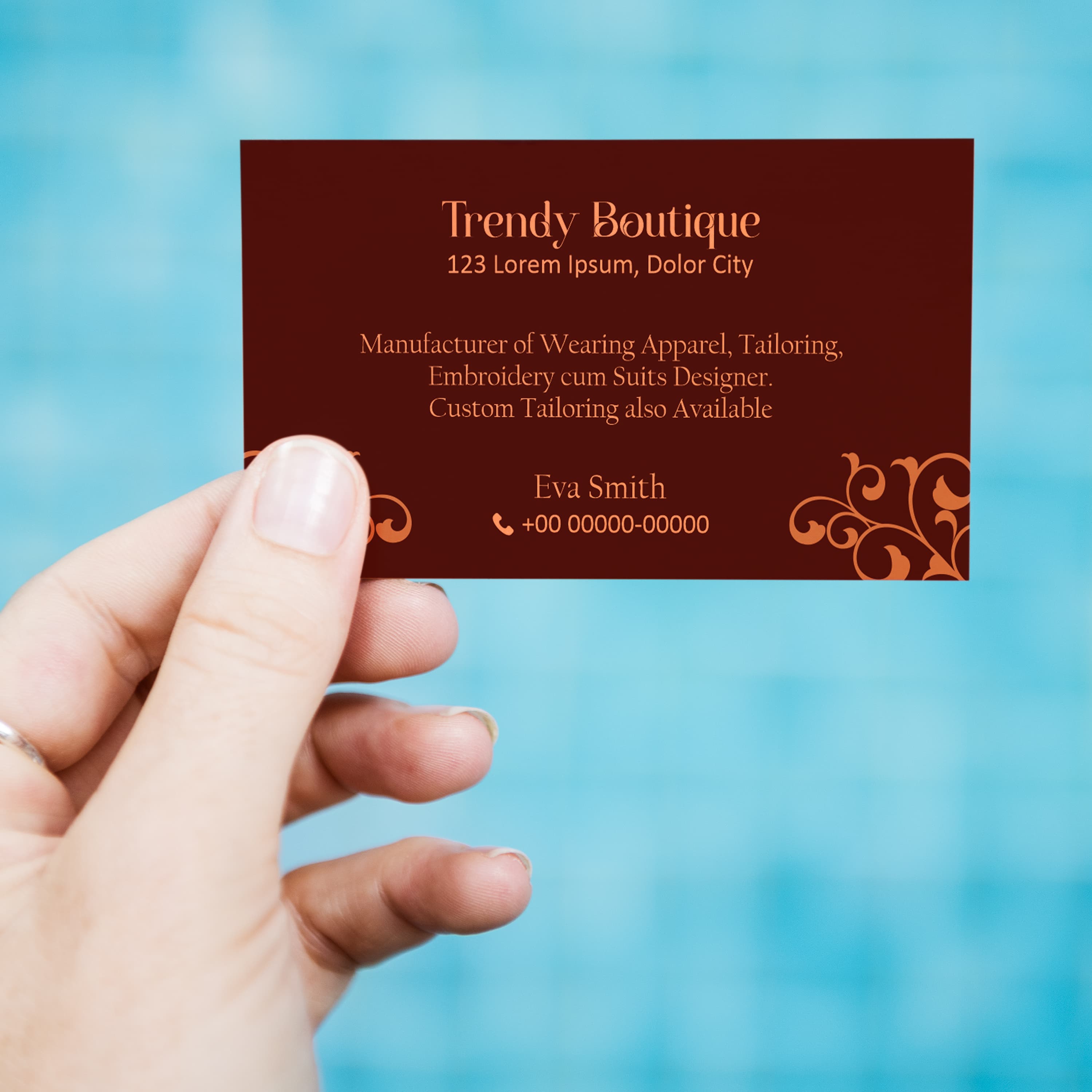 business card mockup