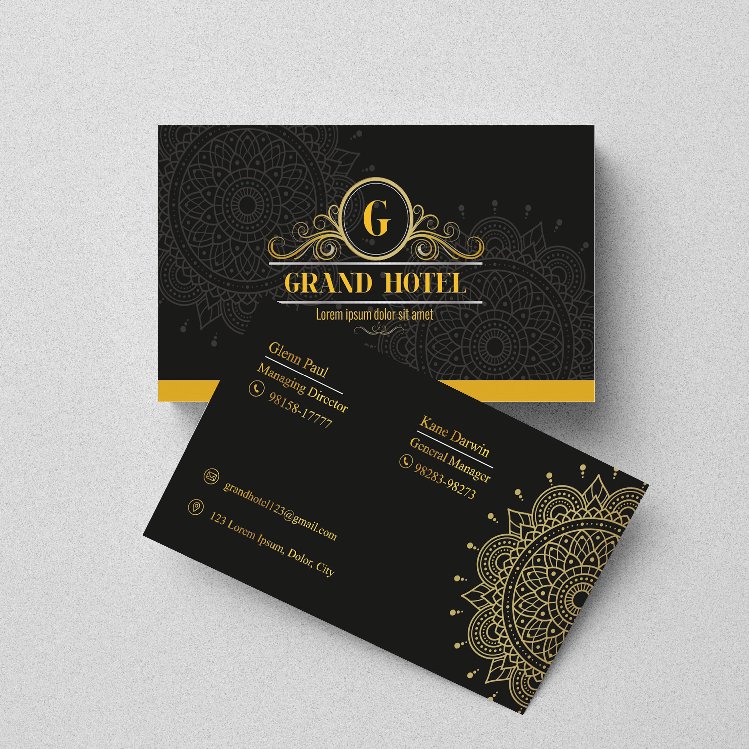 business card mockup