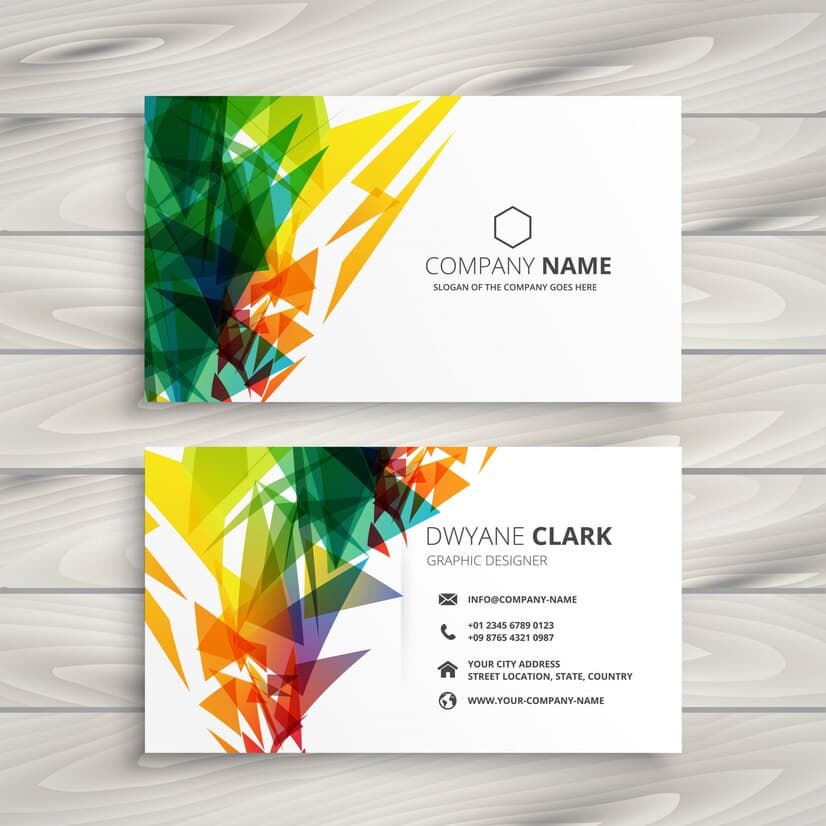 colour business cards